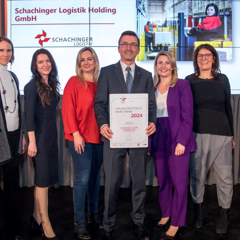 Schachinger-Team bei der Gütesiegel-Verleihung (Foto: Schlossko)